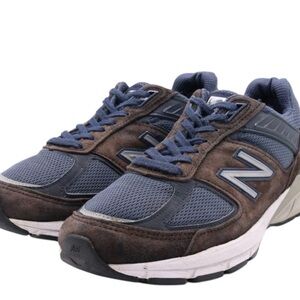 New Balance 990V5 Men's Navy and Brown Athletic Shoes